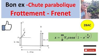 Chute parabolique  Bon exercice [upl. by Croydon]