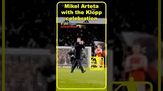 Mikel Arteta with the Klopp celebration [upl. by Ginny]