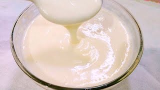 APRENDA A FAZER CREME DE LEITE CASEIRO  APENAS 3 INGREDIENTES  BASTANTE CREMOSO E ECONÔMICO [upl. by Ahseim398]