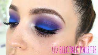 Electric Blue Purple Eyes Makeup Tutorial [upl. by Hoseia]