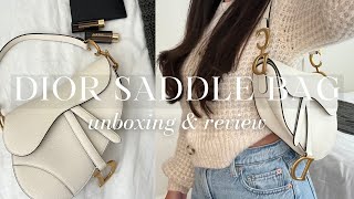 DIOR SADDLE BAG UNBOXING amp REVIEW l 2024 [upl. by Mabel]