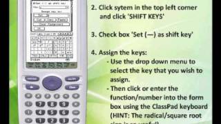 How to configure the SHIFT key on the Casio ClassPad [upl. by Anoynek]