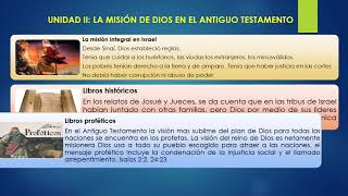 CLASE 4 LA MISION DE DIOS EN EL ANTIGUO TESTAMENTO [upl. by Eked30]