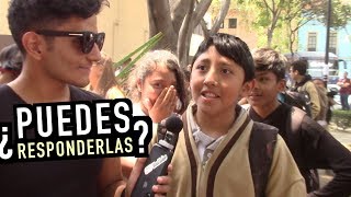 CUANTO SABE UN ESTUDIANTE DE SECUNDARIA  Preguntas Cultura General [upl. by Perloff]