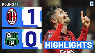 MILANSASSUOLO 10  HIGHLIGHTS  Pulisic goal clinches victory for Milan  Serie A 202324 [upl. by Ynnub606]