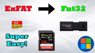 How to Format SD card or USB drive to FAT32 easy and quick [upl. by Hasin615]