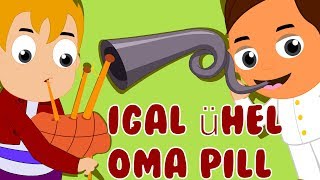 Igal ühel oma pill  Lastelaulud eesti keeles sõnadega  Estonian Kids Songs [upl. by Fenwick]