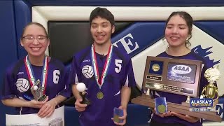 Athletes of the Week Golovin triplets lead Lynx to mix six volleyball state championship [upl. by Barbur]