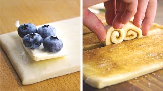 50 Puff Pastry Recipes  Appetizers Mains and Desserts [upl. by Sneve]