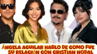 angela aguilar habla de su relación con cristian nodal y CAZZU shortvideo [upl. by Ellerehc811]