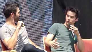 Alpha Con 2014Tyler Hoechlin and Dylan Obrien panel Part 10 [upl. by Anecusa]