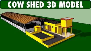 COW SHED  Advanced Cow Farming Technology High Tech 3D Dairy Farm Design [upl. by Christopher625]