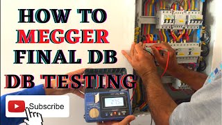 How to Megger Final DB  DB Testing  Insulation Test [upl. by Yelkrab]