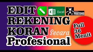 FULL EDIT REKENING KORAN MENGGUNAKAN CORELDRAW amp MS EXCELL [upl. by Pfosi797]