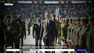 Rwandas President Paul Kagame sworn in for another term [upl. by Atekihs]