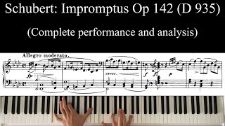 Schubert Op 142 Impromptus D 935 Complete Performance no commentary [upl. by Annaig188]