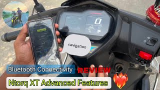 Tvs Ntorq XT Advanced Features Review 💥  Speedometer Test  Tvs Ntorq XT 2024 [upl. by Rawdin]