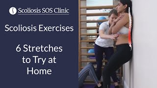 Scoliosis Exercises  6 Stretches to Try at Home [upl. by Hilarius]