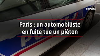 Paris  un automobiliste en fuite tue un piéton [upl. by Neelac373]