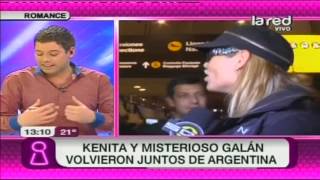 Kenita Larraín y misterioso galán volvieron juntos de Argentina [upl. by Folberth938]