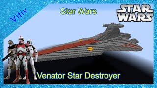 Star Wars VenatorClass Star Destroyer in Minecraft  Tutorial [upl. by Solracesoj481]