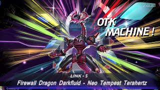 NEW FIREWALL DRAGON DARKFLUID IS HERE  Mathmech with Neo Tempest Terahertz YuGiOh Master Duel [upl. by Verda]