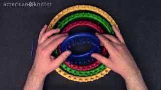 Knifty Knitter Brand Round Knitting Loom Review [upl. by Solon]