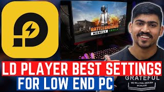 LD Player Settings For Low End PC  LD Player Lag Fix  LD Player Low End PC Settings [upl. by Tiffy]