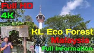 🔴Kuala Lumpur Eco Forest MALAYSIA Merana KL Tower Canopy walk Travel Guide To Do Things  4K [upl. by Angi]