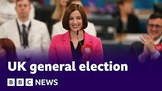 UK general election First result of night as Labour wins in Sunderland South  BBC News [upl. by Cavil948]