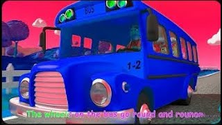 Wheels on the Bus go Round And Round Kids Song Children Cocomelon Cartoon Babies Sound Variations [upl. by Nevai]