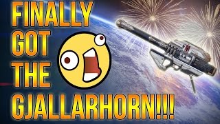 Destiny  I GOT THE GJALLARHORN  Exotic Engram Opening  Funny Reaction [upl. by Orelie]