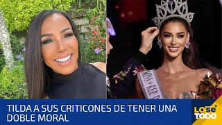 MAGALI FEBLES DEFIENDE A SU NUEVA REINA MISS REPÚBLICA DOMINICANA MARIANA DOWNING [upl. by Goode20]