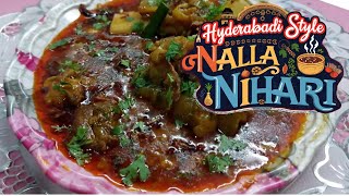 Hyderabadi Style Nalla Nihari  Paya Banane Ke Tarike  Mutton Paya Nihari  Special Recipe [upl. by Ayikur269]