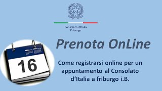 TUTORIAL PRENOTA ONLINE REGISTRAZIONE [upl. by Laidlaw869]