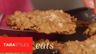 Crumbly and Delicious ChocolatePeanut Butter Cookies  Tara Stiles Eats [upl. by Halden261]