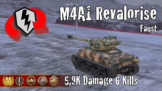 M4A1 Revalorisé  59K Damage 6 Kills  WoT Blitz Replays [upl. by Zeb939]