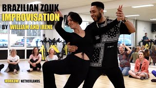 Brazilian Zouk Improvisation by William and Irene at Workum  Netherlands March 2022 [upl. by Fryd]