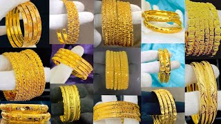 Latest 22k Gold Bangles designs 2023  Gold bangles New designs Gold bangles Glorious Jewelry [upl. by Merv57]