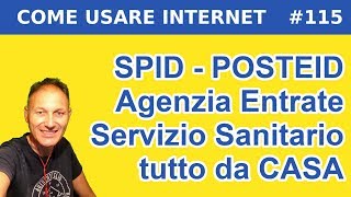 115 Equitalia e SSN con lo SPID POSTEID  Daniele Castelletti  Maggiolina informatica [upl. by Bohs]