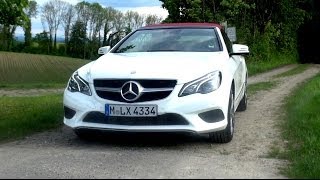 2014 Mercedes E 200 Cabriolet Facelift with 184 HP Test Drive [upl. by Eityak632]