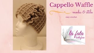 Tutorial cappello punto wafflelafatatuttofare [upl. by Mattah]