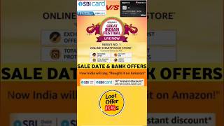 great indian festival amazon 2024 amazongreatindianfestival amazon sale creditcard offer bank [upl. by Toft]