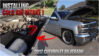 SILVERADO GETS COLD AIR INTAKE🥶2017 Silverado [upl. by Bobbee941]