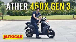 2022 Ather 450X Gen 3 review  Hidden Improvements  First Ride  Autocar India [upl. by Sethrida681]