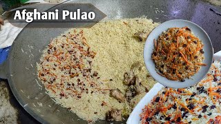 AFGHANI PULAO Restaurant Recipe  How To Make Kabuli Pulao  Peshawari Pulao at Street Food Karachi [upl. by Marris]