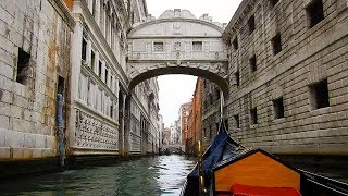 Gondola Ride Venice  First person view [upl. by Nnanerak]