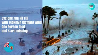 Devastating Cyclone Ana hit Fiji 31 January 2021 [upl. by Vacla]