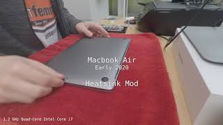 Macbook Air Early 2020 Heatsink Mod [upl. by Nelrsa]