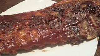 Como hacer Costillas al Horno con salsa de Barbecue [upl. by Ahcropal425]